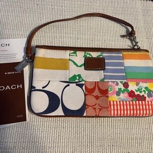 Coach Colorful Patchwork Wristlet
